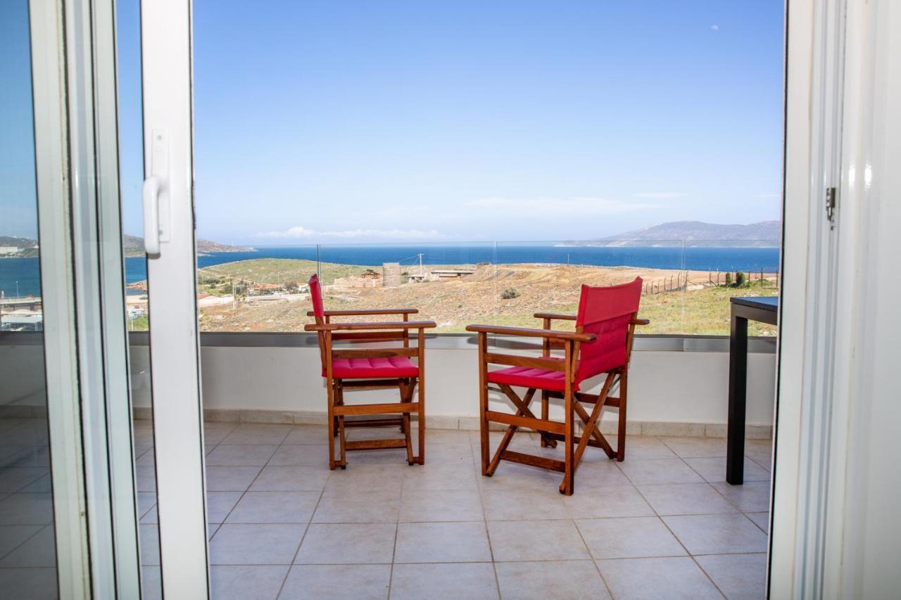 Komfort City Apartment "Elias" Mit Meerblick In Lavrio Екстер'єр фото