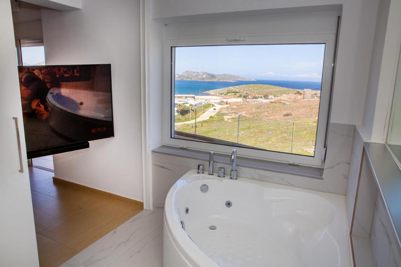 Komfort City Apartment "Elias" Mit Meerblick In Lavrio Екстер'єр фото